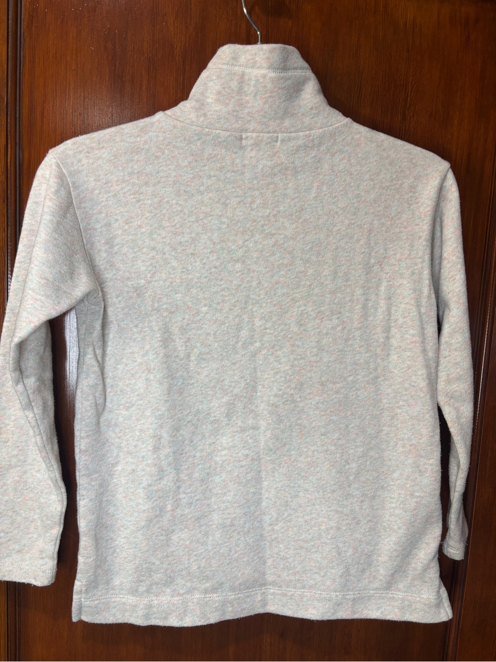 Crewcuts JCrew kids size 8 Speckled Cream Top with Shoulder Bows - Picture 4 of 6